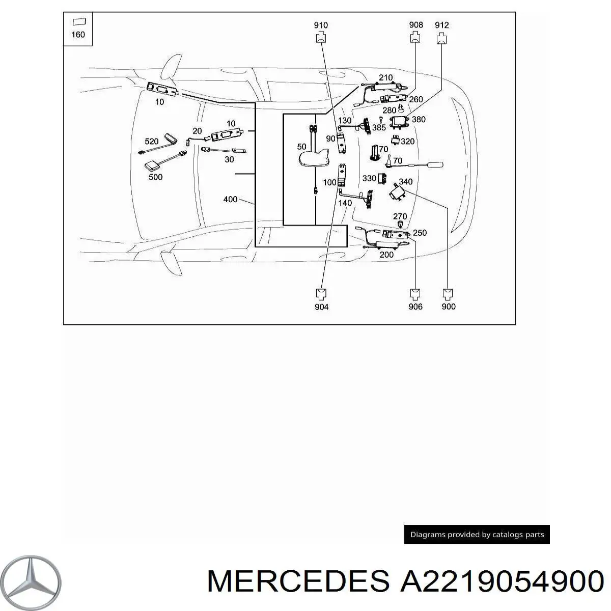 Comprar A2219054900 Mercedes Amplificador de señal de antena