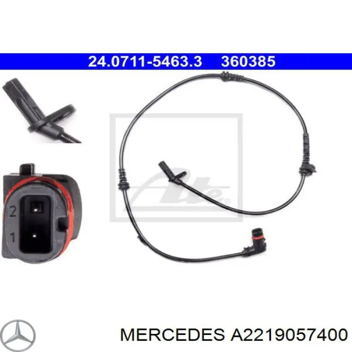 A2219057400 Mercedes sensor abs delantero