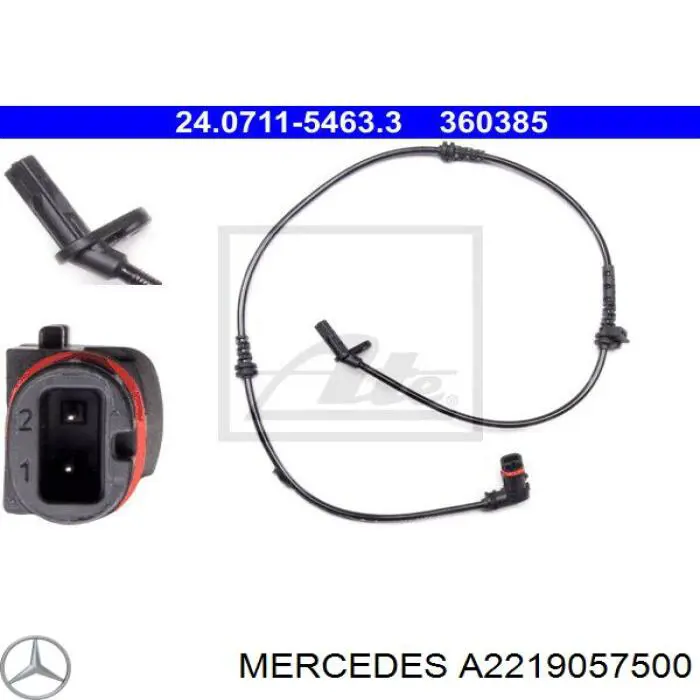 A2219057500 Mercedes sensor abs delantero