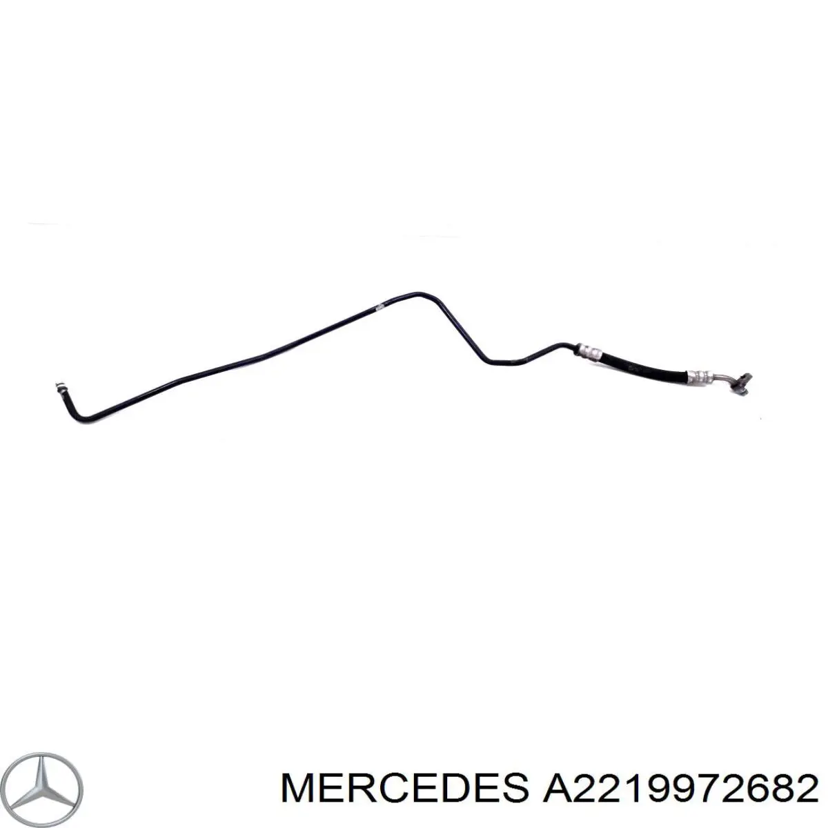 Comprar A2219972682 Mercedes Manguera de baja presión de la dirección asistida, de la cremallera al radiador