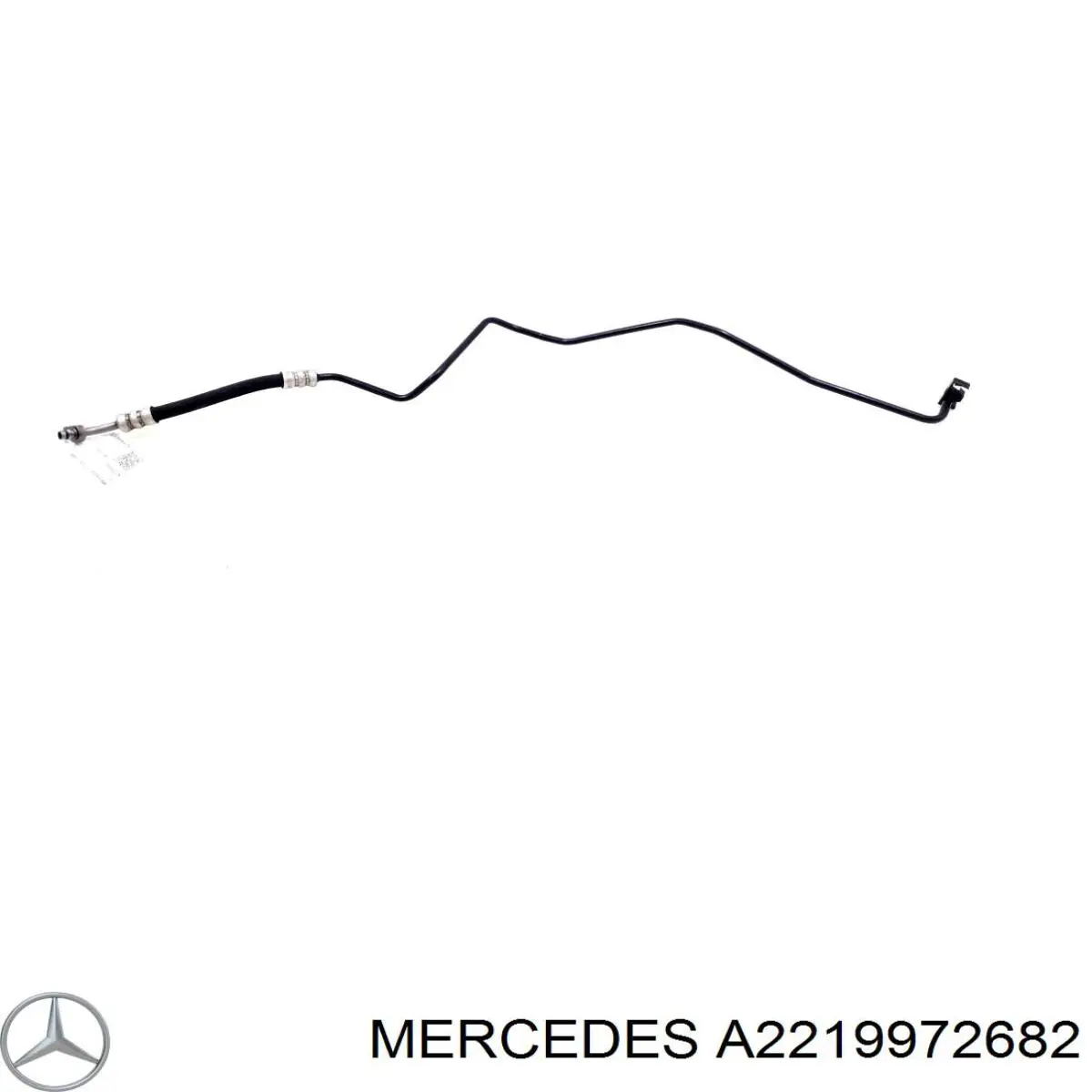 A2219972682 Mercedes manguera hidráulica, dirección, de mecanismo dirección a radiador