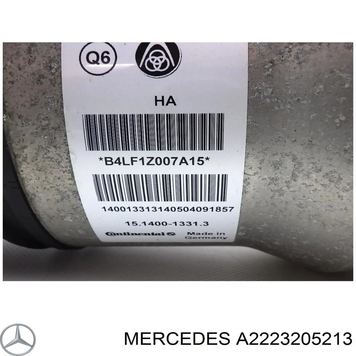 A2223205213 Mercedes amortiguador trasero derecho