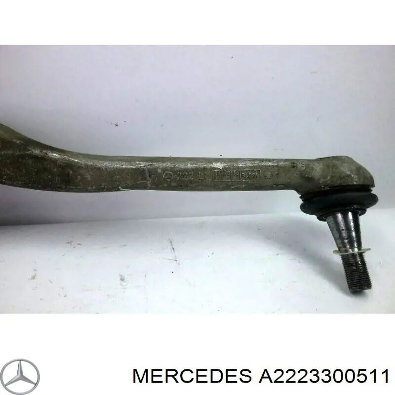Brazo inferior izquierdo de la suspensión delantera A2223300511 Mercedes