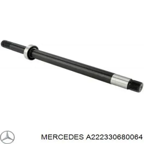 A222330680064 Mercedes semieje de transmisión intermedio