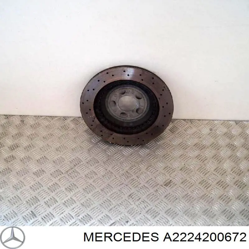 A2224200672 Mercedes disco de freno trasero