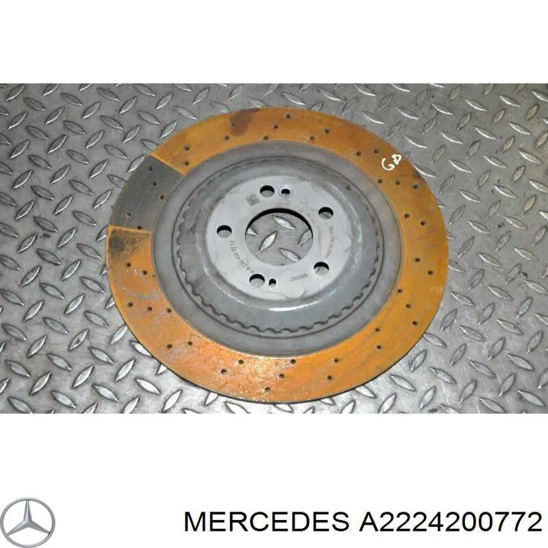 A2224200772 Mercedes disco de freno trasero