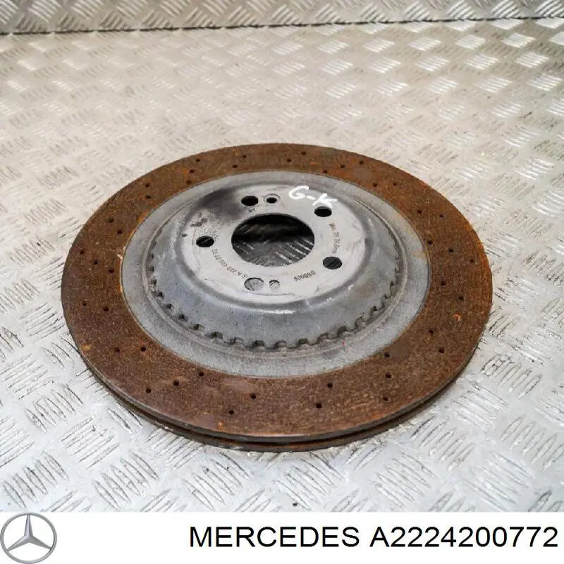 Disco de freno trasero Mercedes A2224200772 precio, desde 247,28 EUR