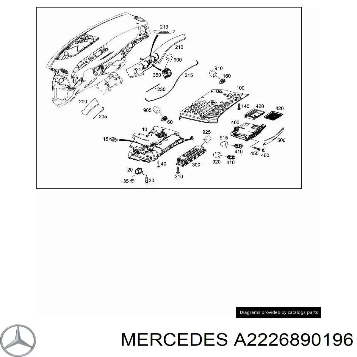  Mercedes A2226890196 precio, desde 50,55 EUR