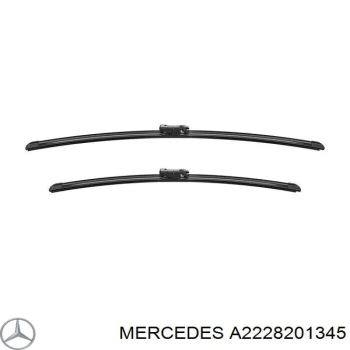 Comprar A2228201345 Mercedes Juego de escobillas de luna delantera, 2 piezas