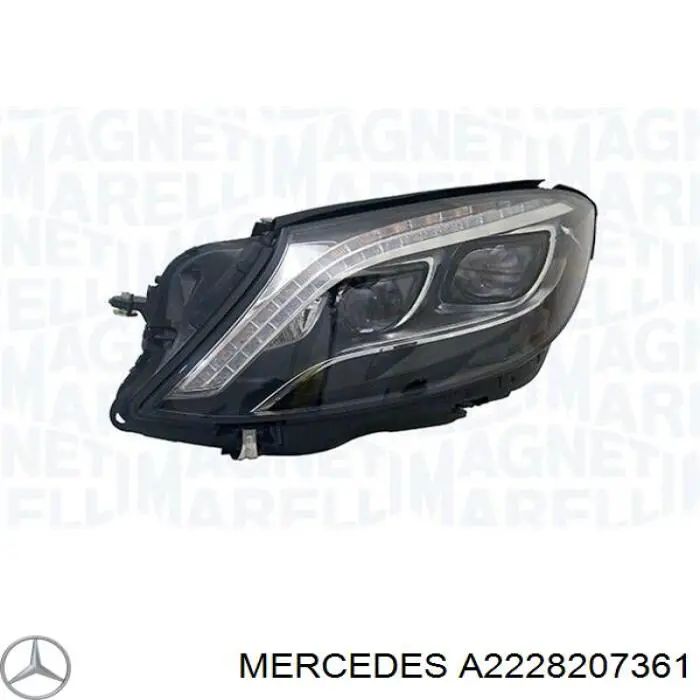 A2228207361 Mercedes faro izquierdo