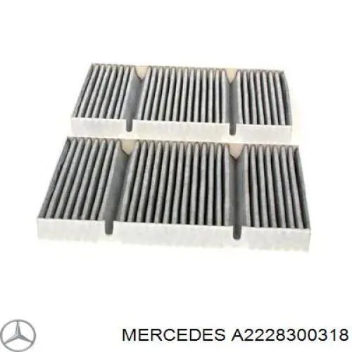 A2228300318 Mercedes filtro de habitáculo