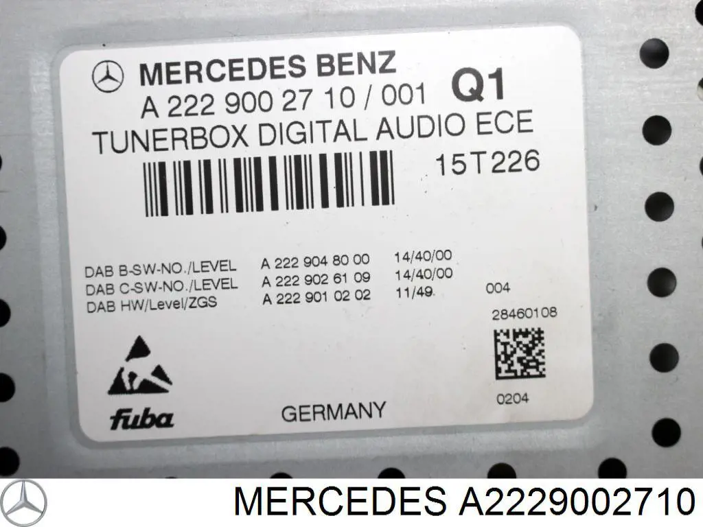  Mercedes A2229002710 precio, desde 109,78 EUR