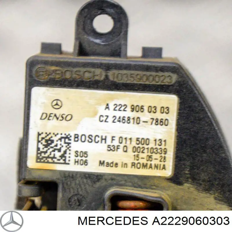 222906030364 Mercedes resitencia, ventilador habitáculo