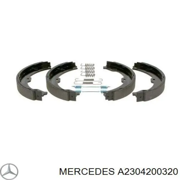 A2304200320 Mercedes zapatas de freno de mano