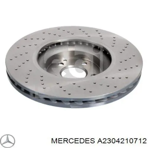 A2304210712 Mercedes disco de freno delantero