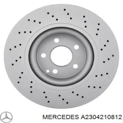 A2304210812 Mercedes disco de freno delantero