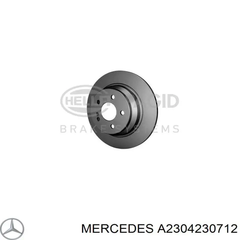 230423071264 Mercedes disco de freno trasero