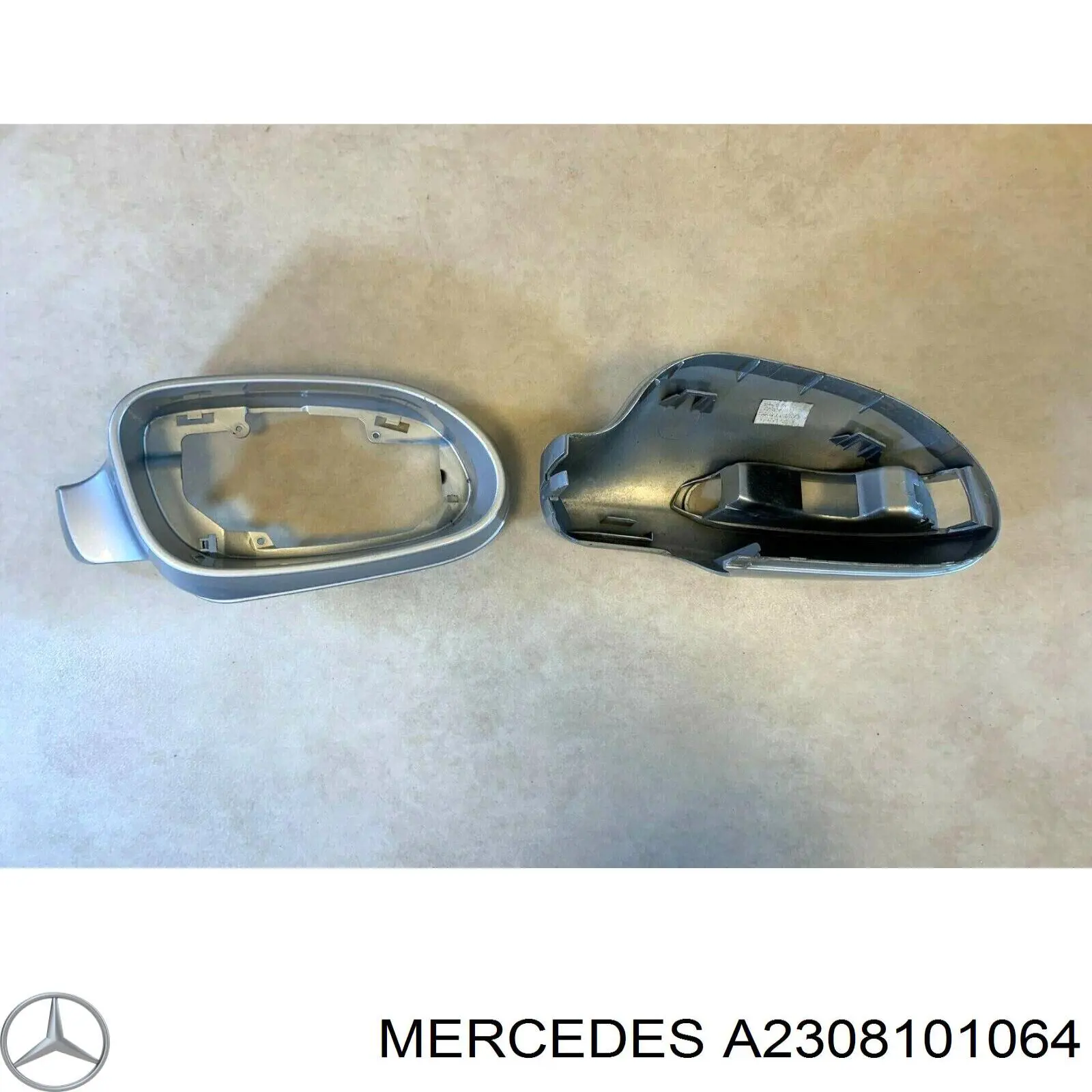 A2308101064 Mercedes Cubierta de espejo retrovisor derecho