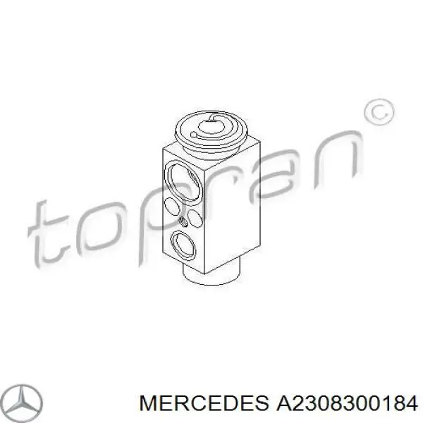 Válvula TRV del aire acondicionado Mercedes A2308300184 precio, desde 30,23 EUR