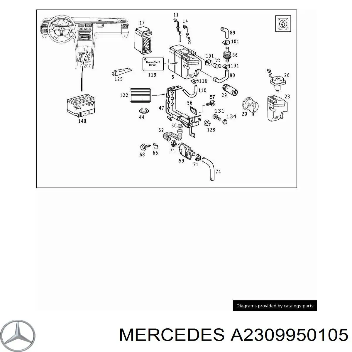 Comprar A2309950105 Mercedes 