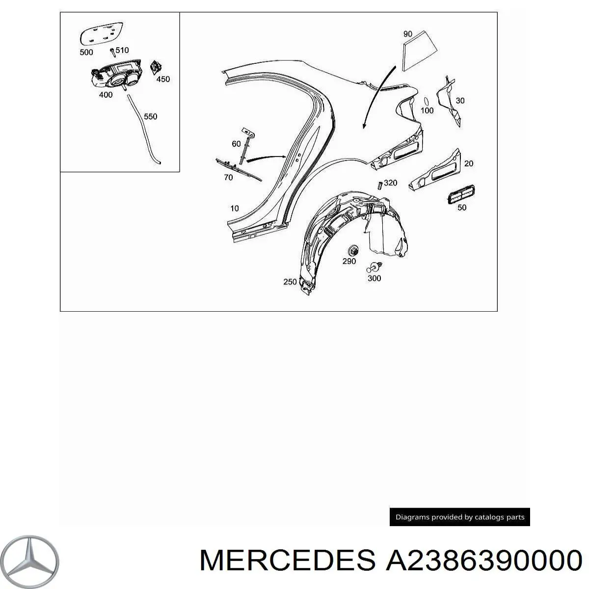  Mercedes A2386390000 precio, desde 13,16 EUR