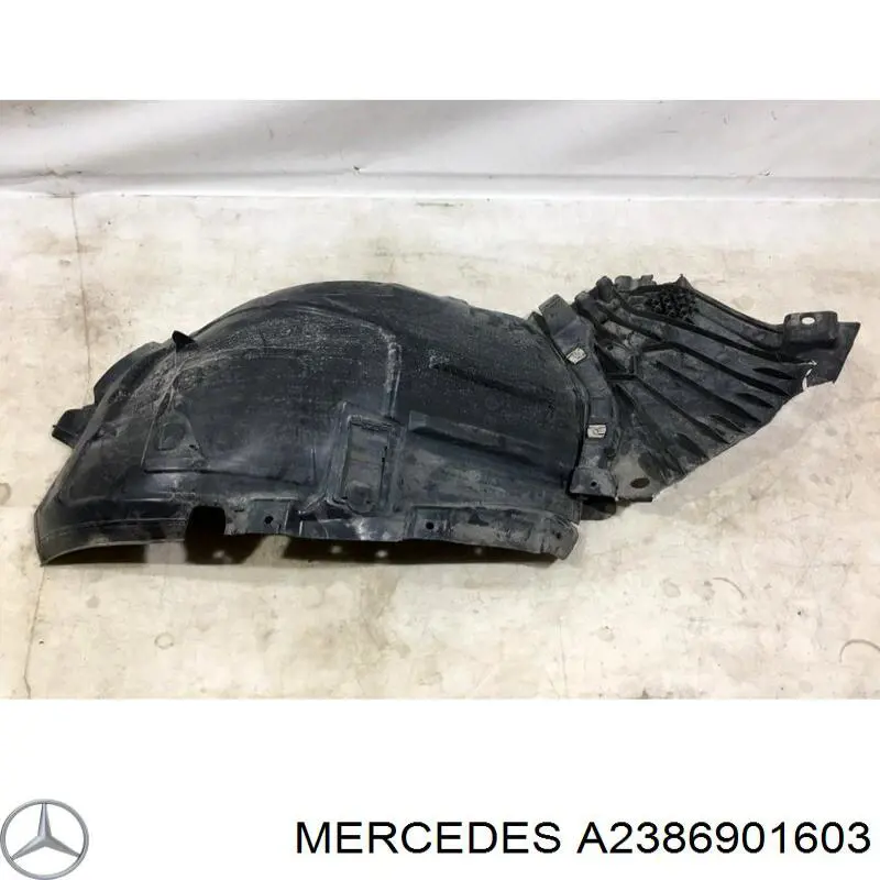 2136906400 Mercedes guardabarros interior, aleta delantera, derecho delantero