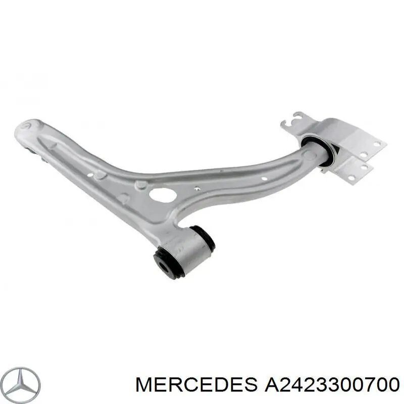 Brazo inferior izquierdo de la suspensión delantera A2423300700 Mercedes