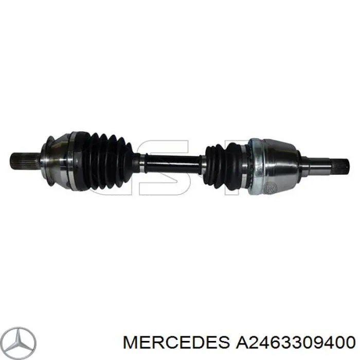 A2463309400 Mercedes árbol de transmisión delantero izquierdo