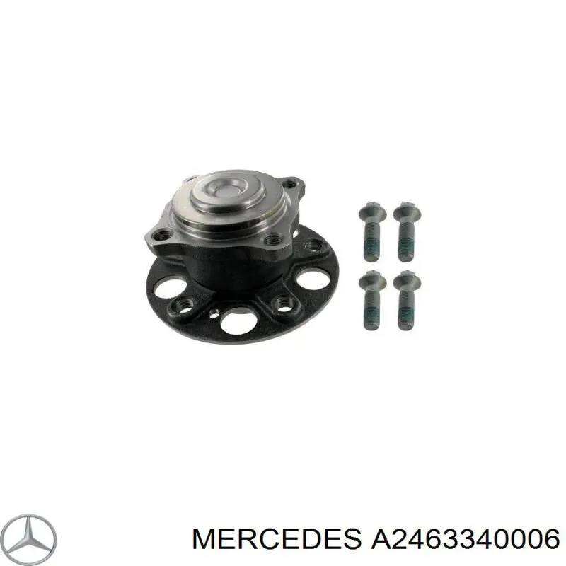 A2463340006 Mercedes cubo de rueda trasero