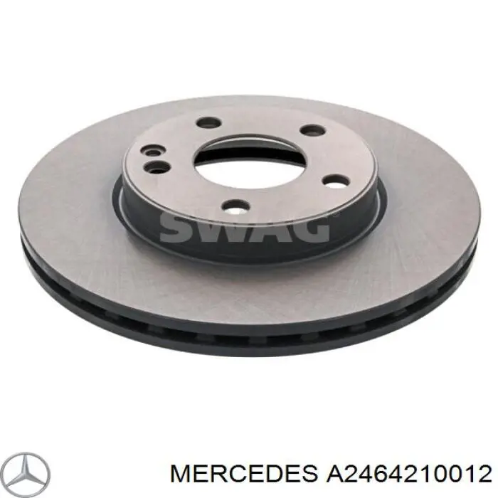 Frenos delanteros Mercedes A2464210012 precio, desde 36,43 EUR