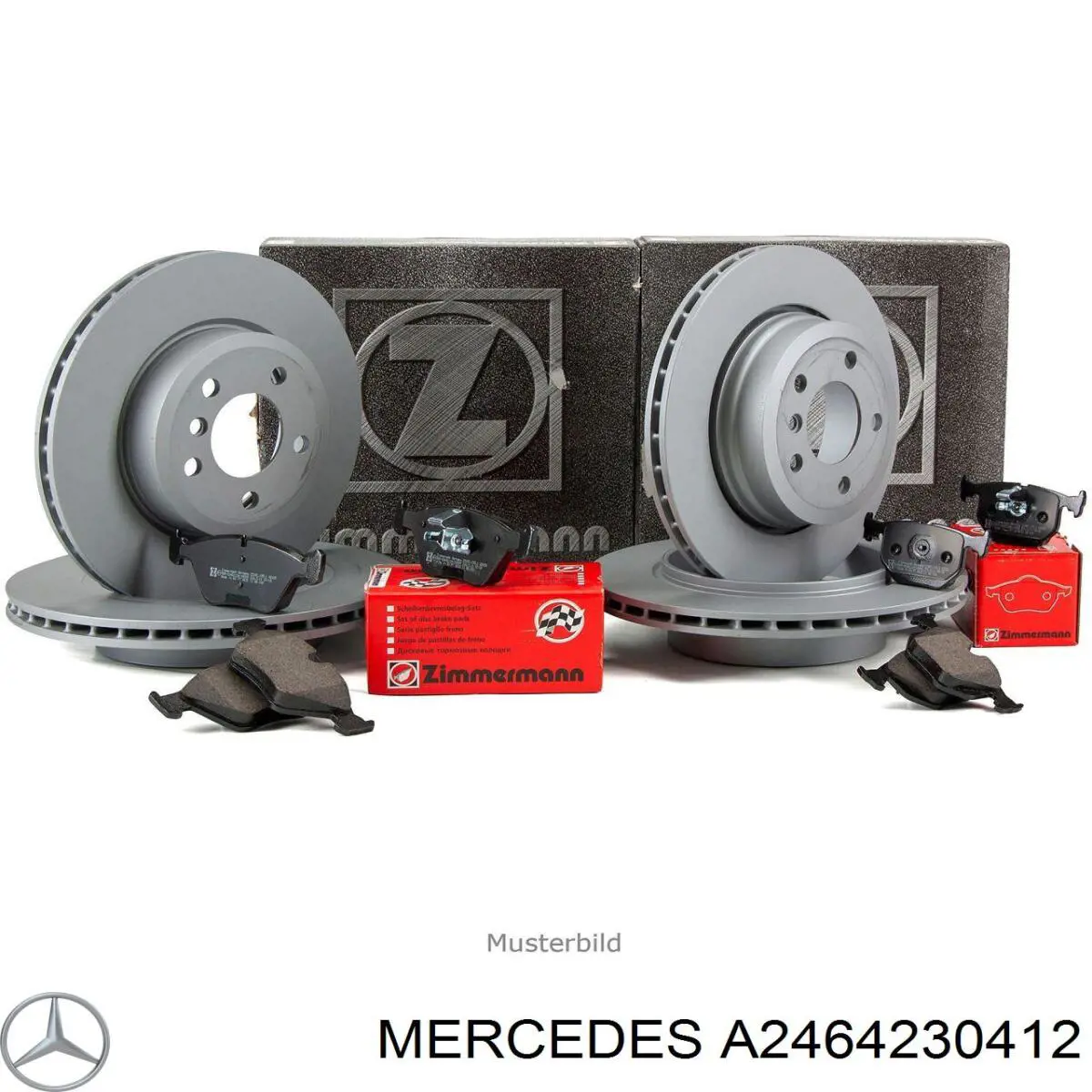 Disco de freno trasero Mercedes A2464230412 precio, desde 26,31 EUR