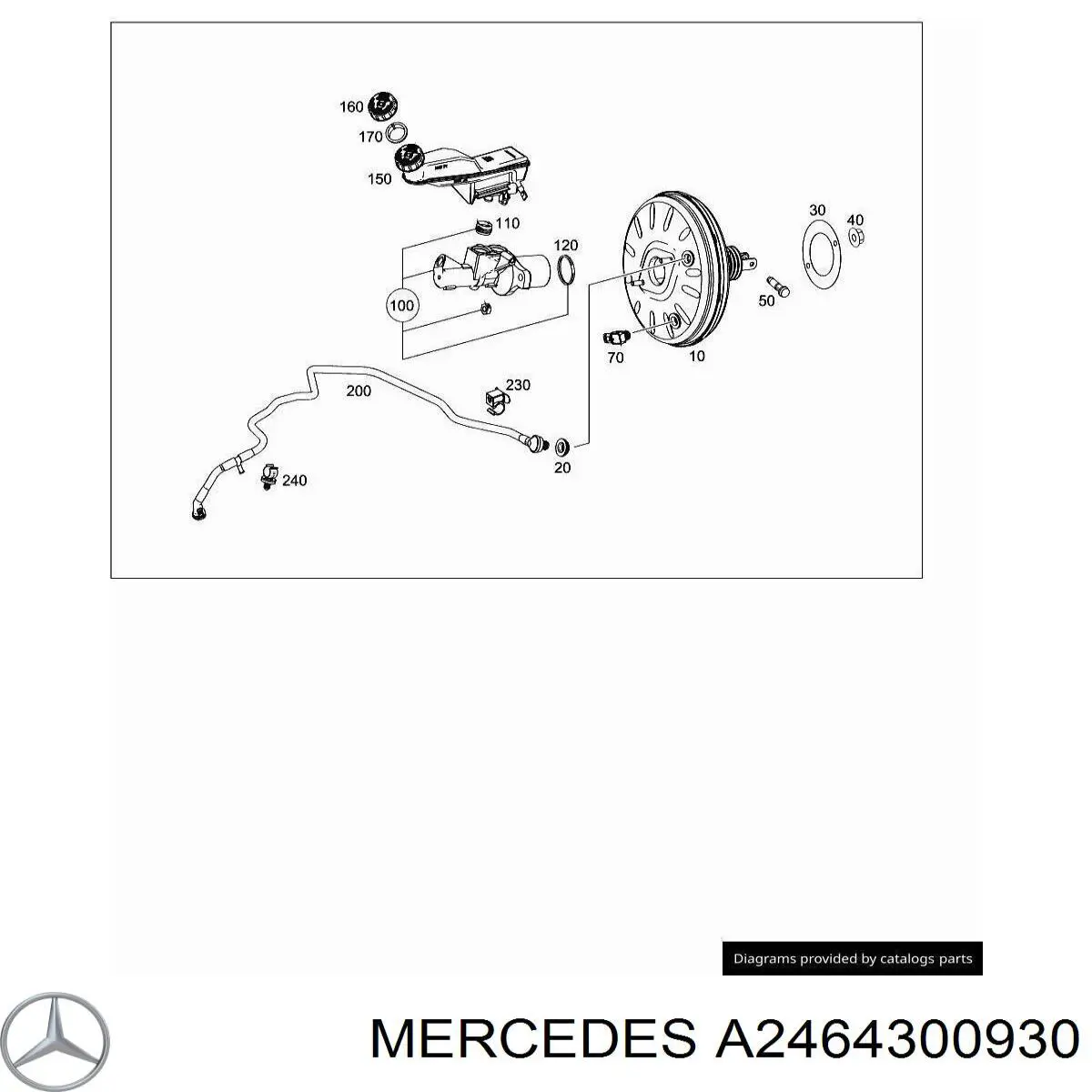 A2464300930 Mercedes Servofreno