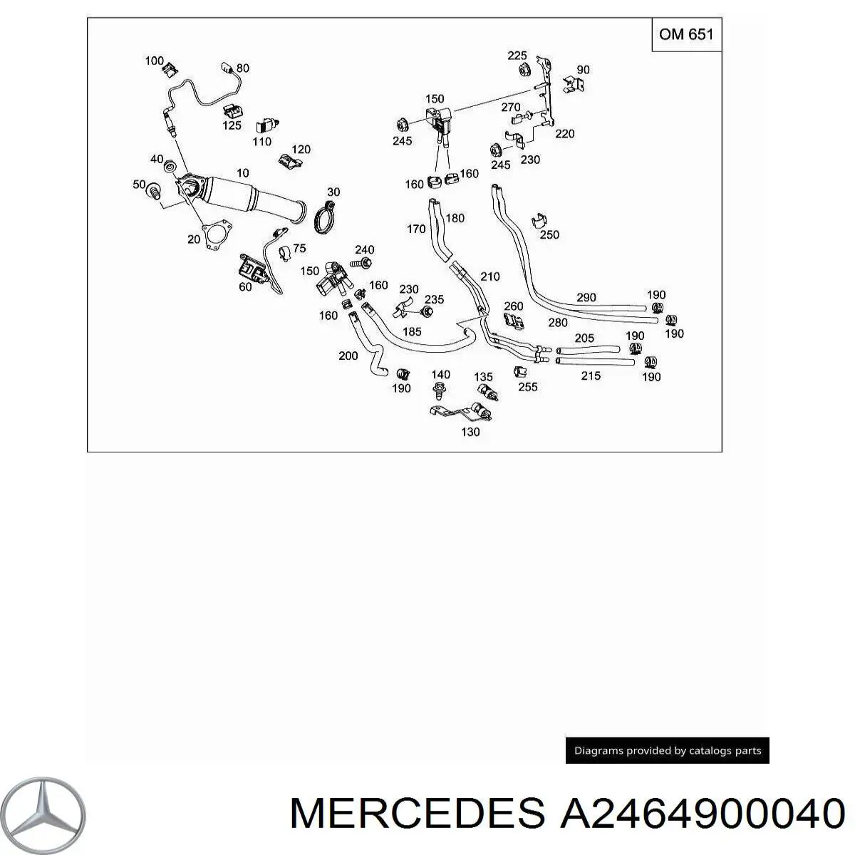  Mercedes A2464900040 precio, desde 33,21 EUR