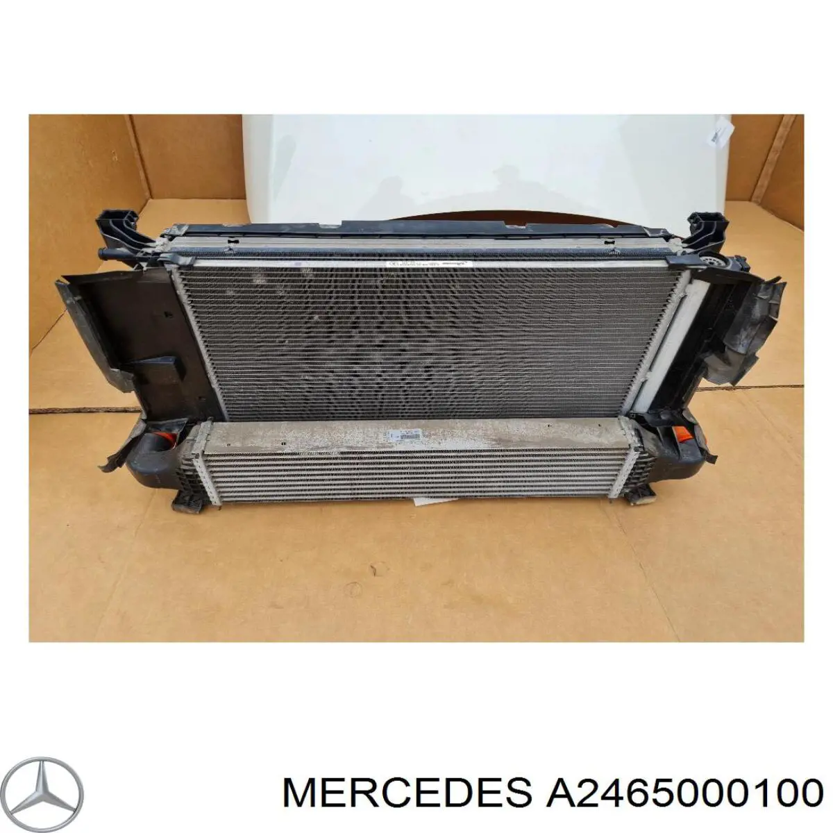 A2465000100 Mercedes radiador de aire de admisión