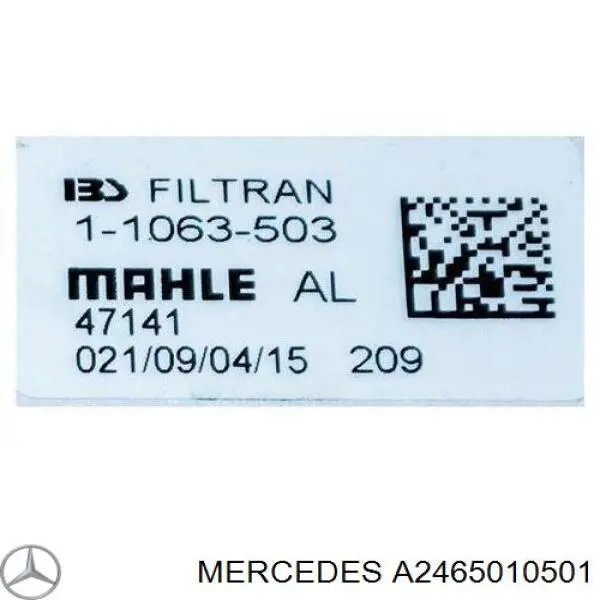 A2465010501 Mercedes radiador enfriador de la transmision/caja de cambios