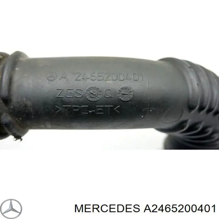 2465200401 Mercedes tubo flexible de aire de sobrealimentación derecho