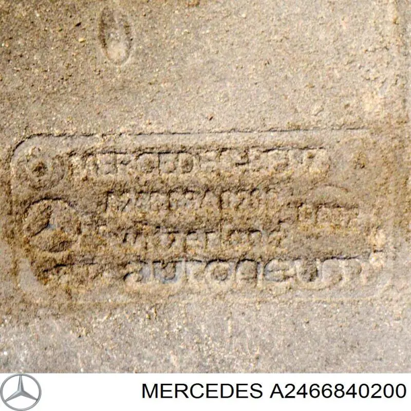 Protección inferior derecha Mercedes A2466840200 precio, desde 66,40 EUR