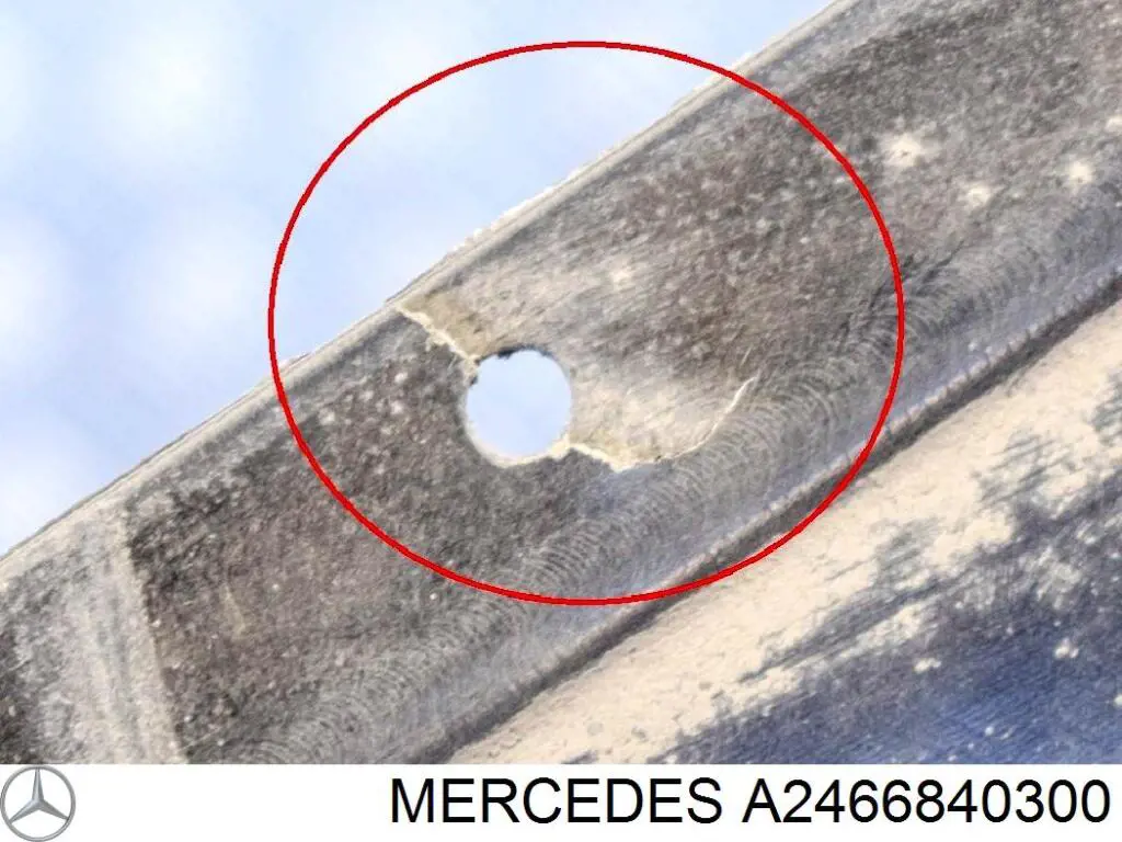 Protección inferior izquierda A2466840300 Mercedes