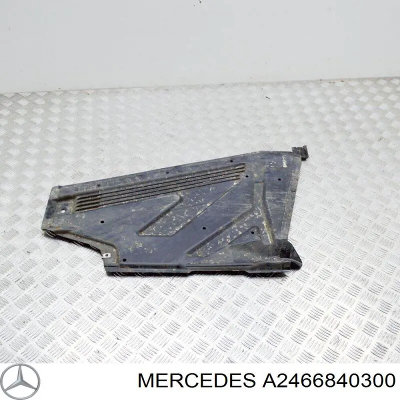 Protección inferior izquierda Mercedes A2466840300 precio, desde 50,82 EUR