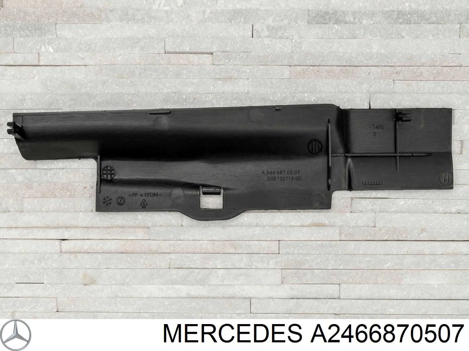 A2466870507 Mercedes deflector de aire, radiador, inferior