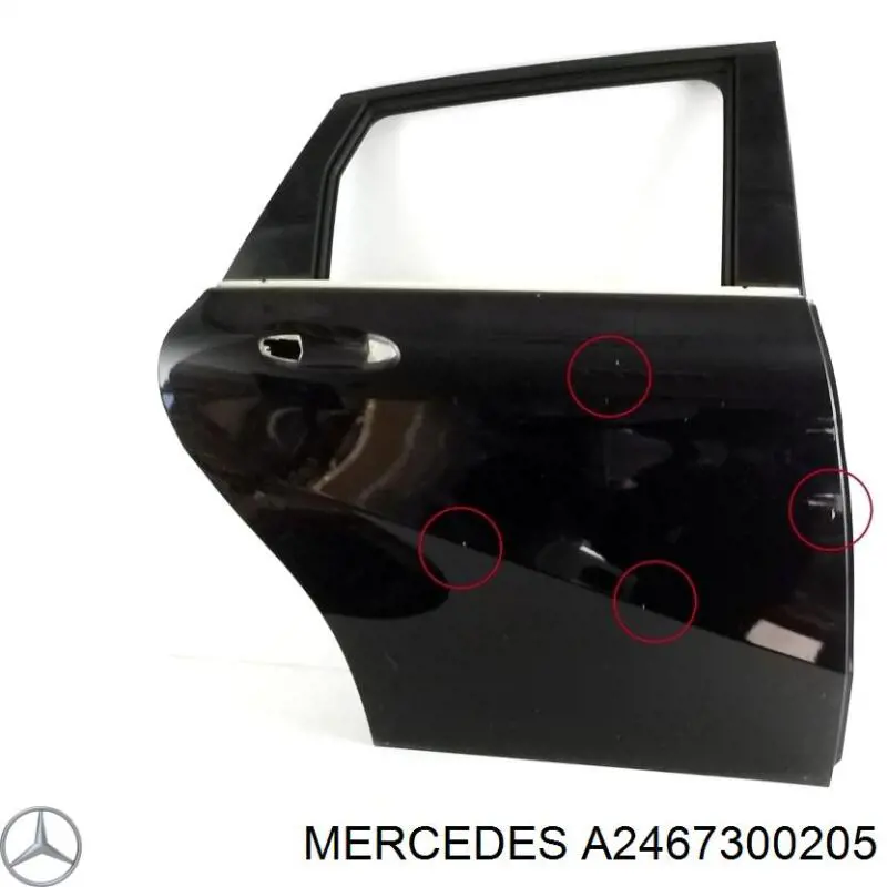 A2467300205 Mercedes puerta trasera derecha