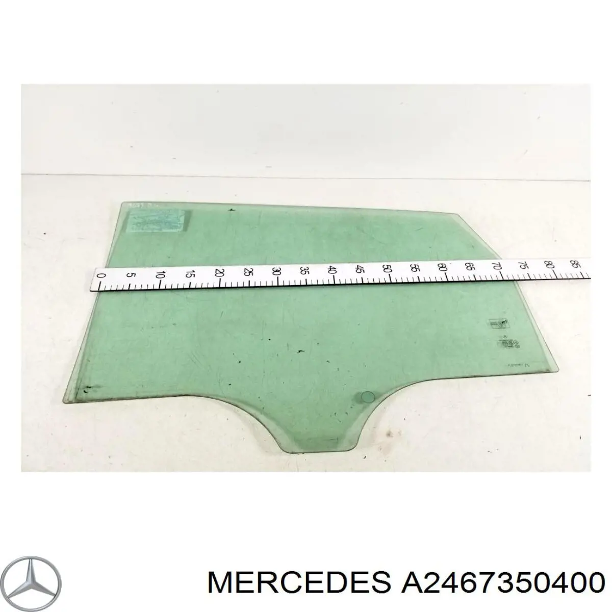 A2467350400 Mercedes Cristal de puerta trasera derecha