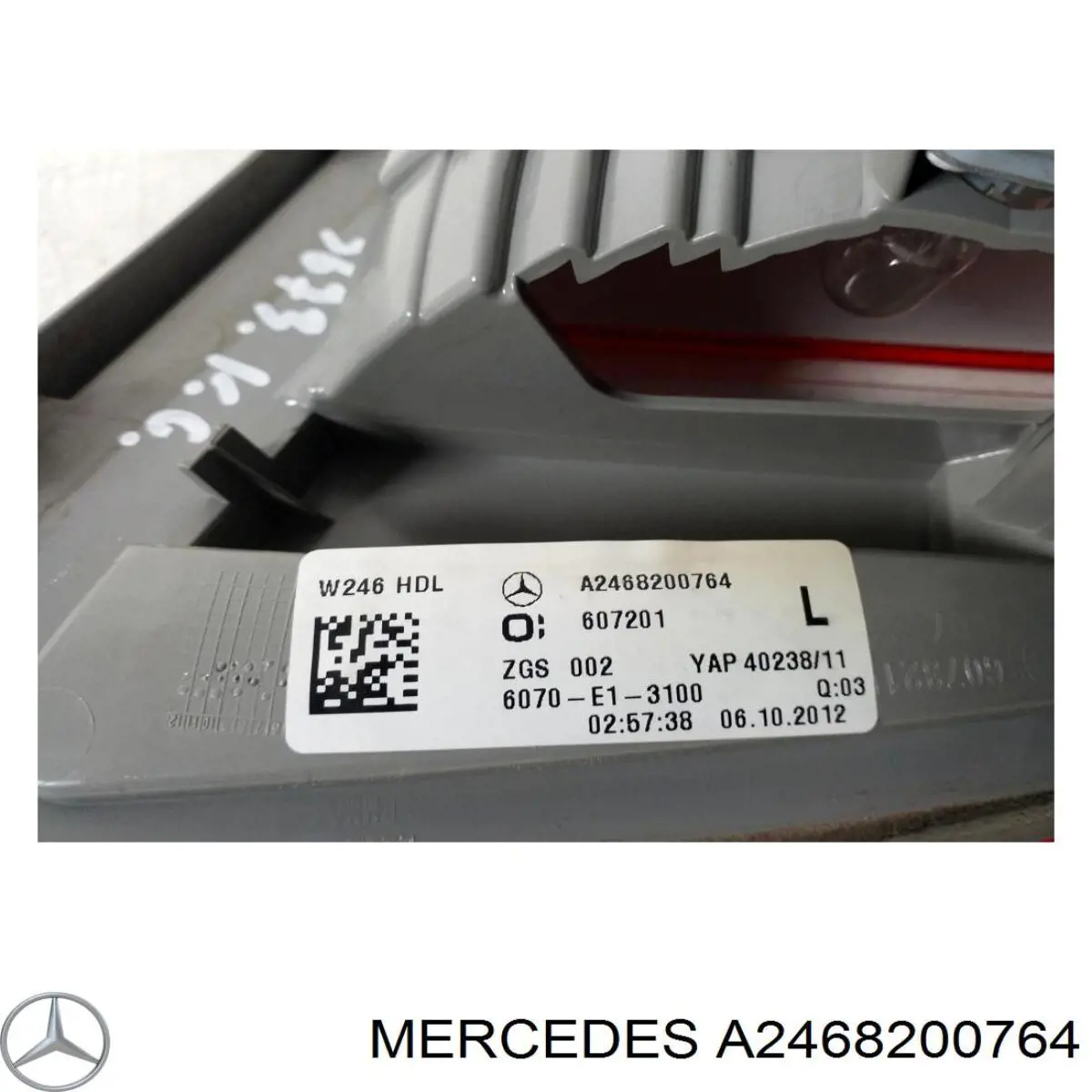 Comprar A2468200764 Mercedes Piloto trasero interior izquierdo
