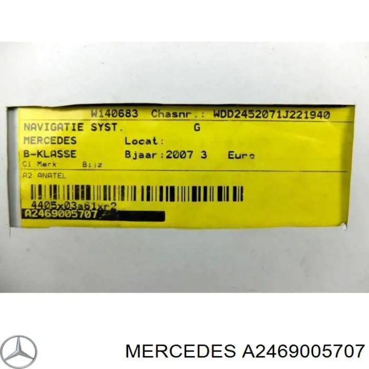 Bloque de botones de la consola central Mercedes A2469003108 precio, desde 280,24 EUR
