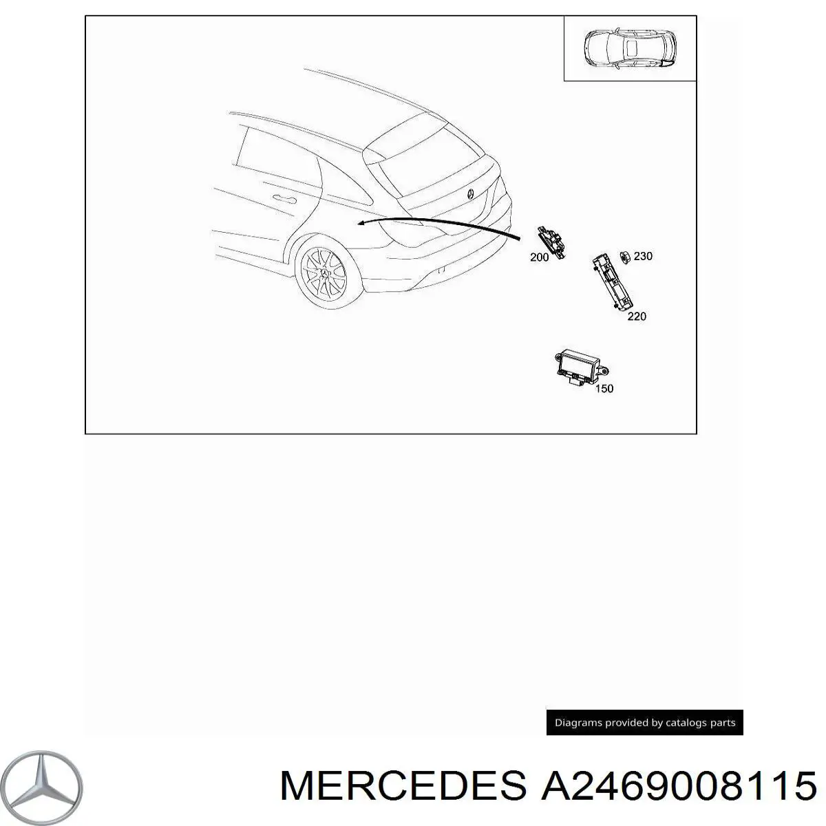 A2469008115 Mercedes Módulo de control de tracción total