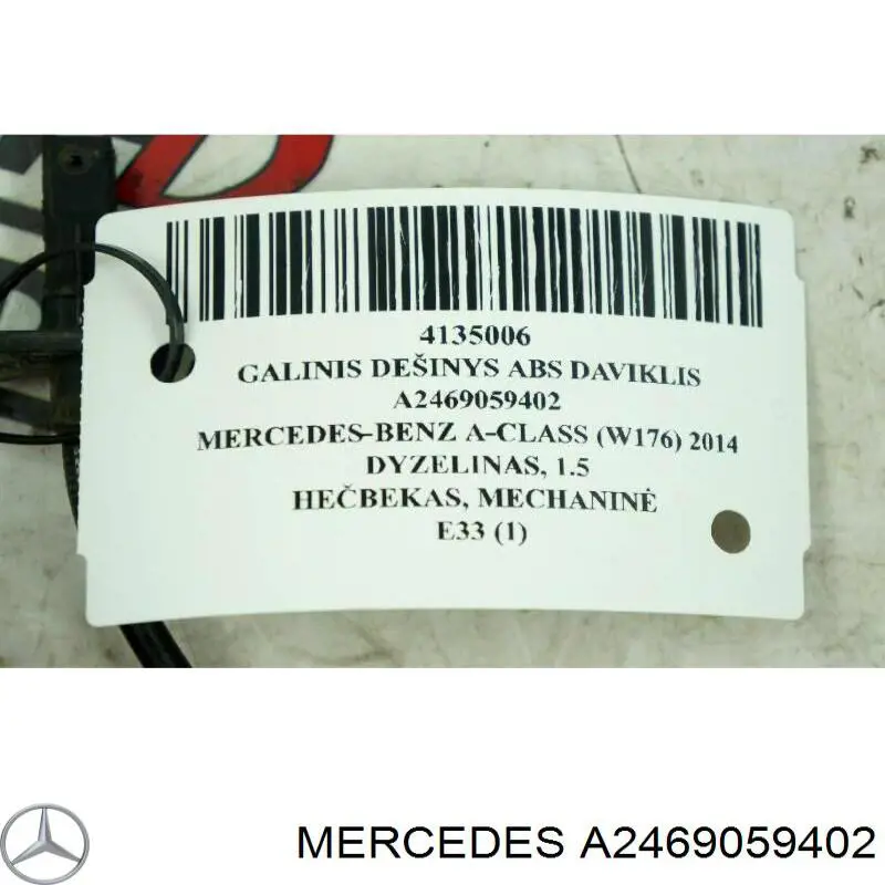 479005DA0A Nissan sensor abs trasero