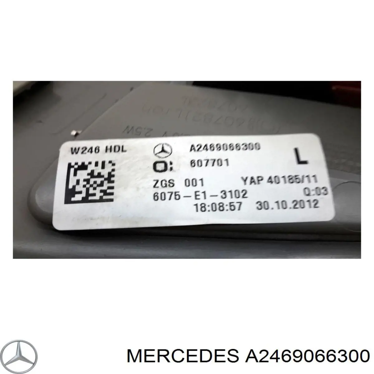 Comprar A2469066300 Mercedes Piloto trasero interior izquierdo