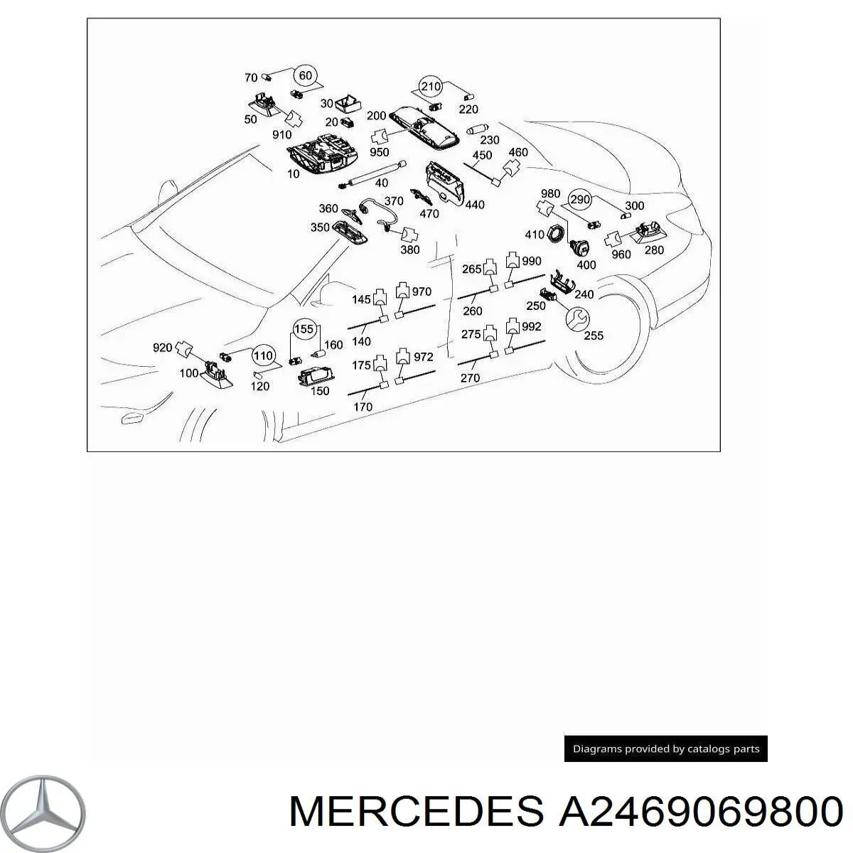 Mercedes A2469069800 precio, desde 27,26 EUR