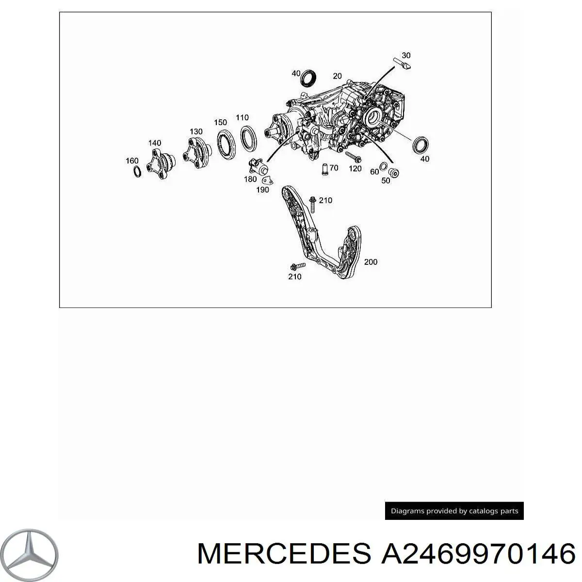 Retén del piñón del diferencial trasero Mercedes A2469970146 precio, desde 7,35 EUR