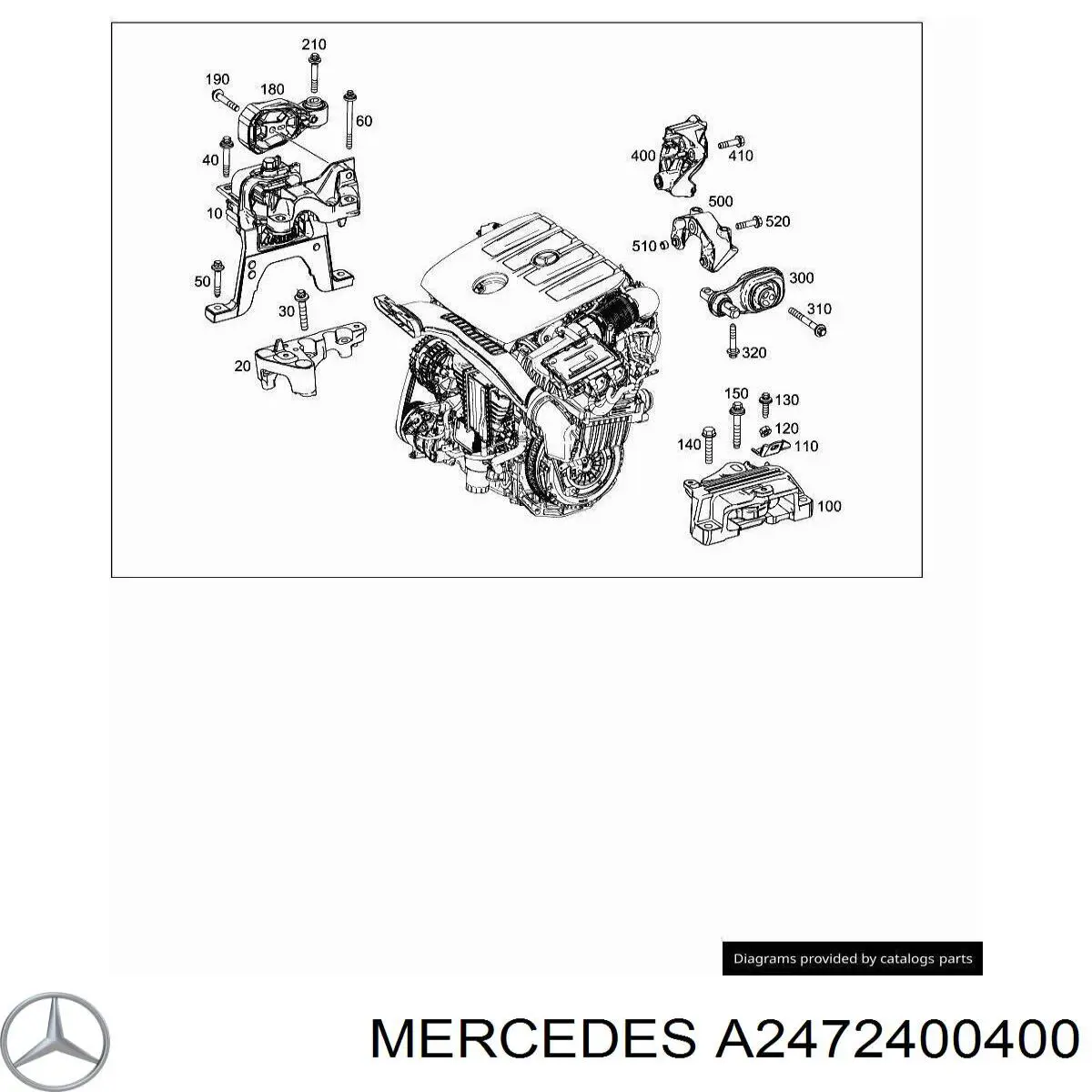 Taco motor derecho Mercedes A W177